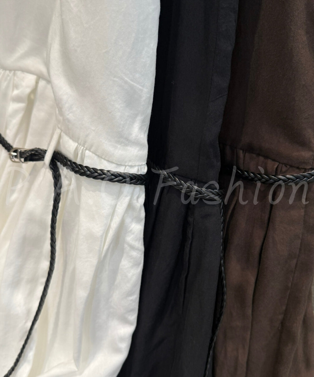 Minimal Belted Sleeveless Maxi Dress