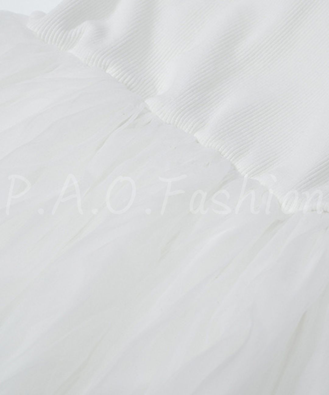 Ribbed Tulle Maxi Dress