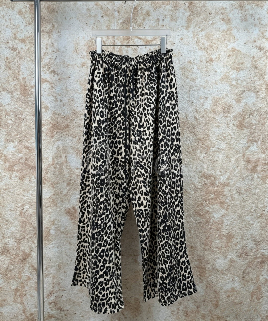 Leopard Print Bandeau Top & Wide-Leg Pants Set[Available Now]