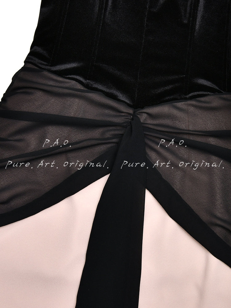 Noir Blush Mini Dress