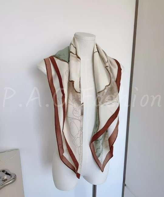 Camellia Print Multiway Scarf