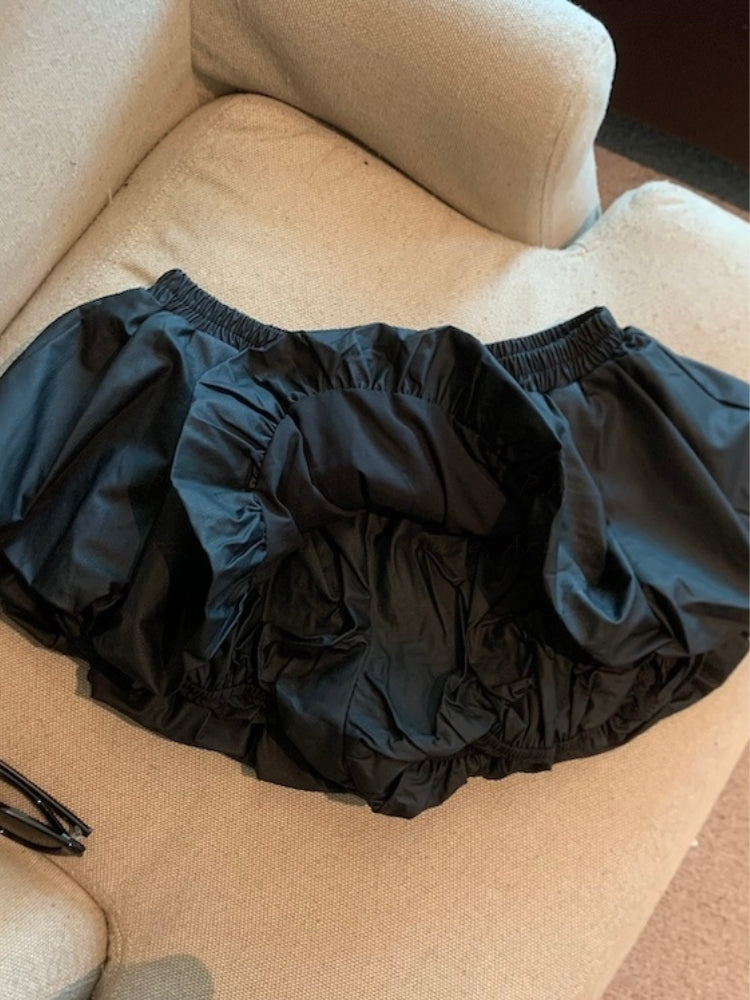 PU Leather Mini Skort