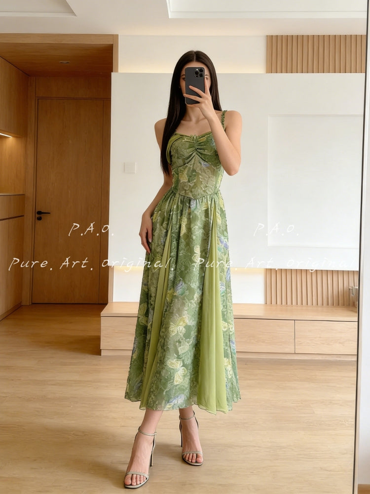 ELYSIA COWL NECK TIERED MAXI DRESS