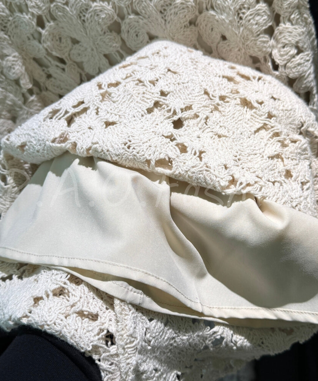Floral Crochet A-Line Mini Dress[Available Now]