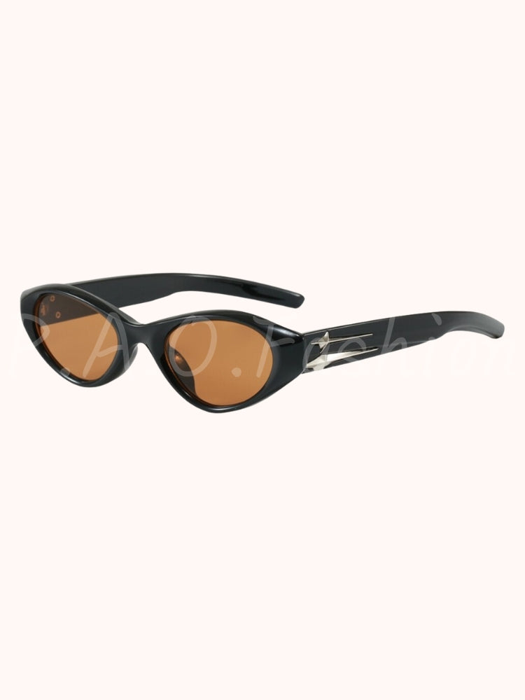 Y2K Star Accent Cat-Eye Sunglasses