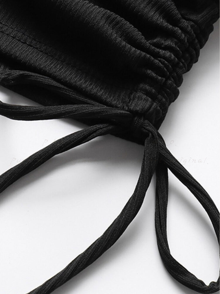 Bow Print 3-Piece Swimsuit Set