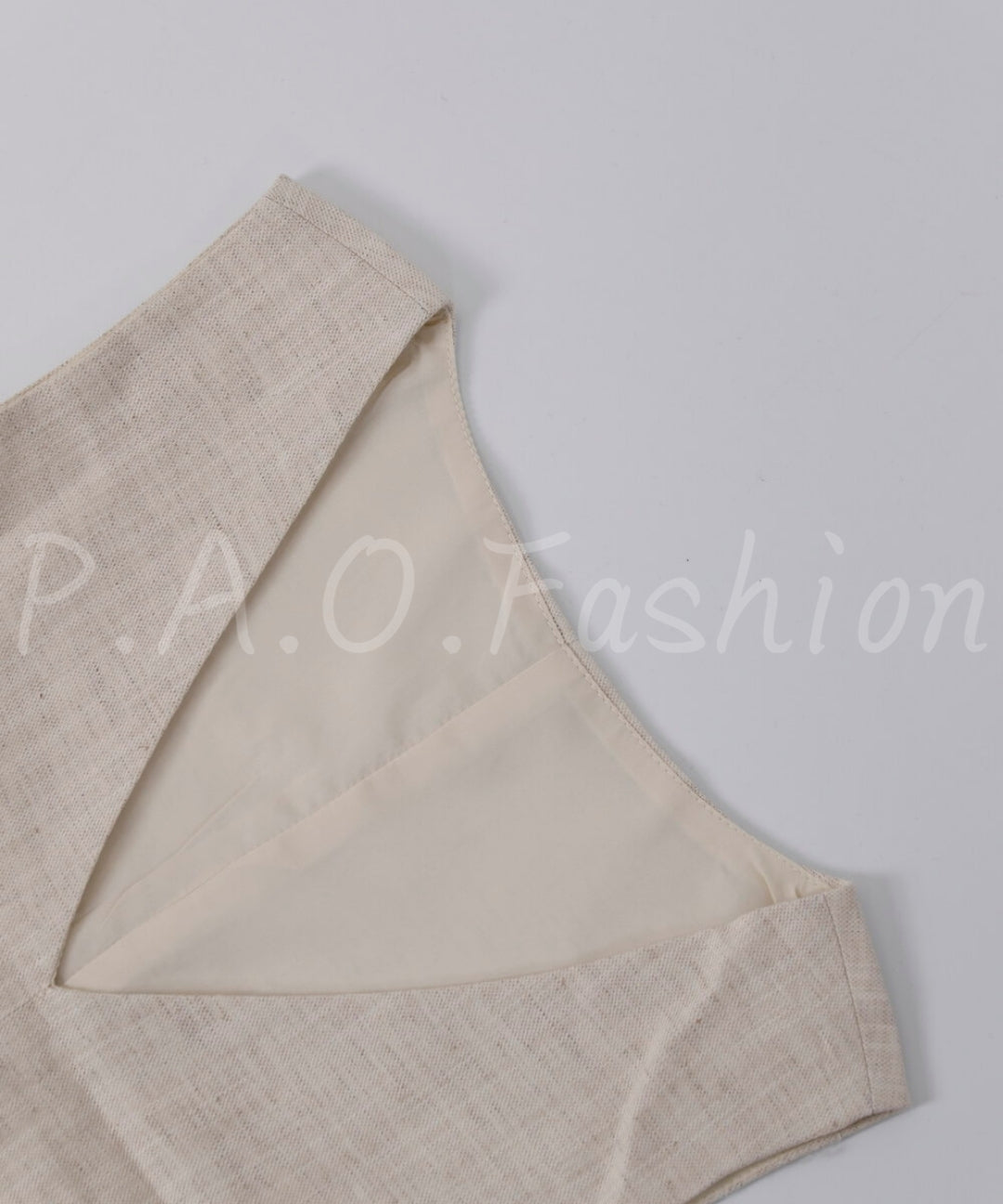 Cotton-Linen Blend V-Neck Sleeveless Top & Wide-Leg Pants Set[Available Now]