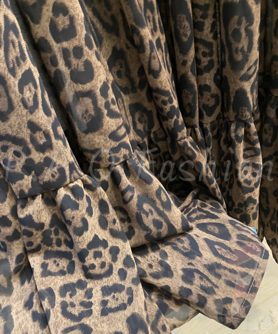 Leopard Print Tiered Ruffle Skirt[Available Now]