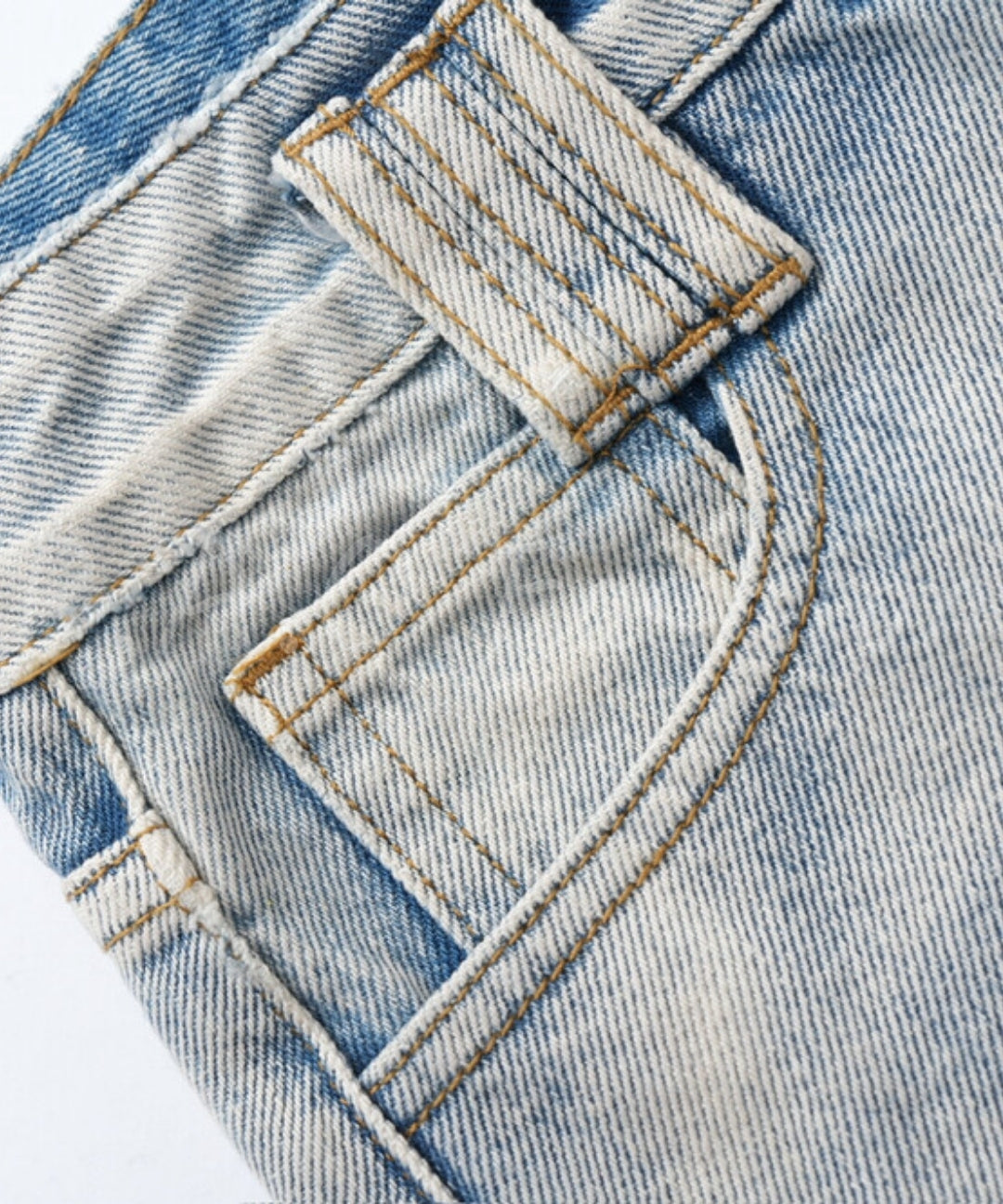 Vintage Washed Wide-Leg Denim Bermuda Shorts[Available Now]