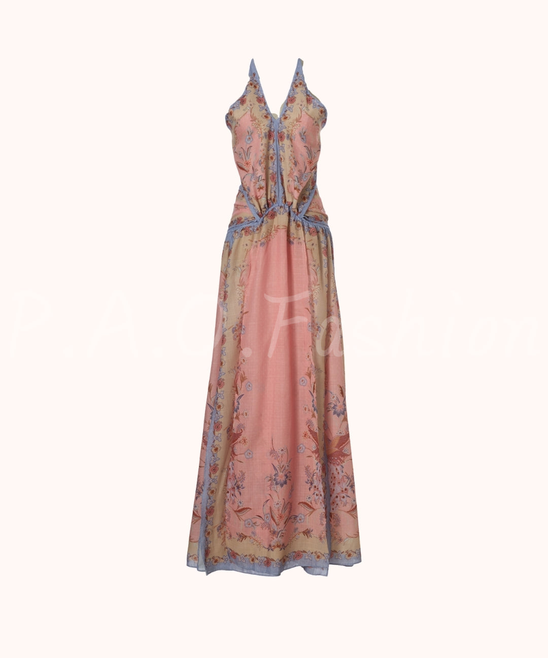 Bohemian Print Halter Maxi Dress[Available Now]