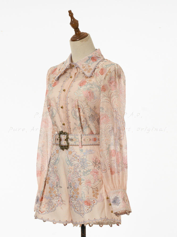 2026 Resort Floral Shirt & Shorts Set