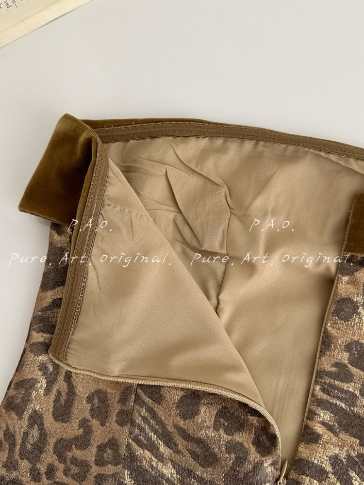 Noir Wild Leopard Strapless Bodycon Mini Dress