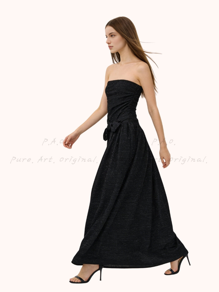 Holiday Noir Midi Dress