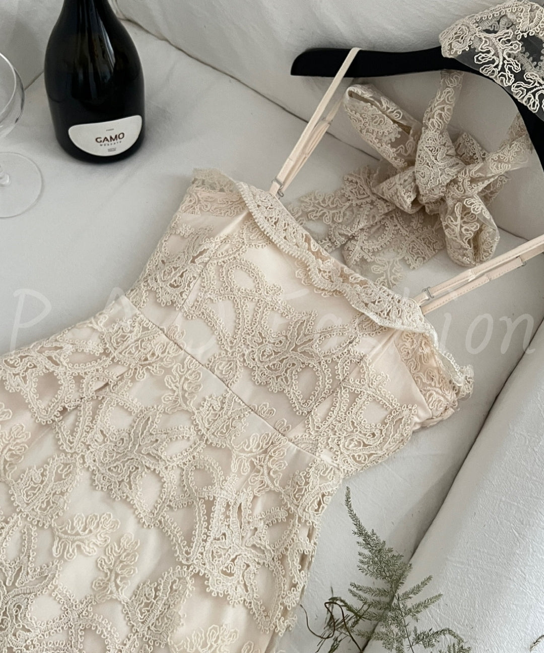 Corded Lace Corset Slip Dress[Available Now]
