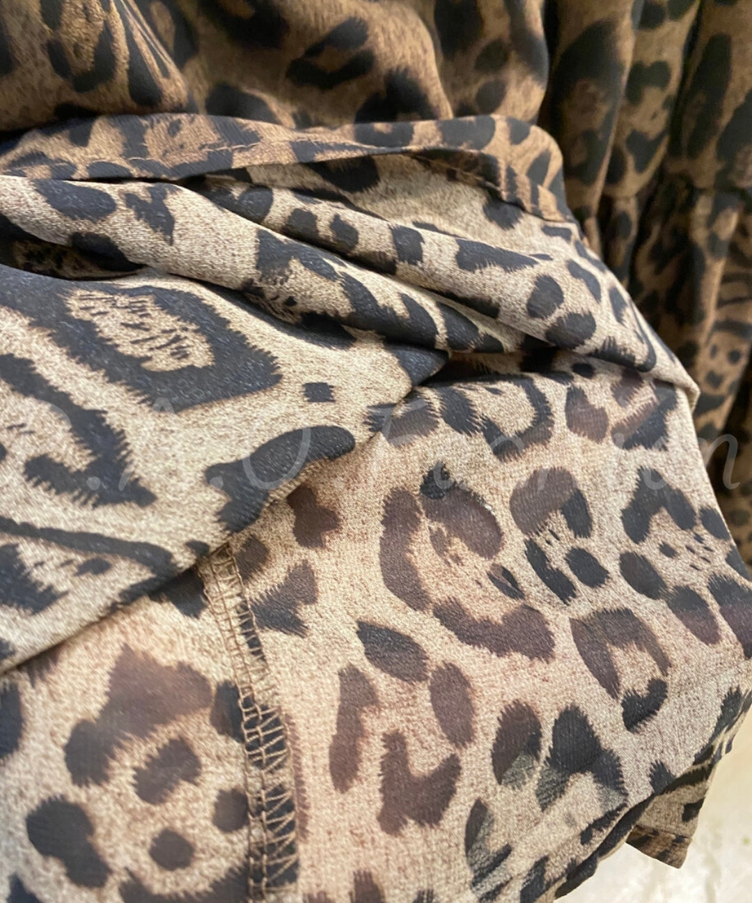 Leopard Print Tiered Ruffle Skirt[Available Now]