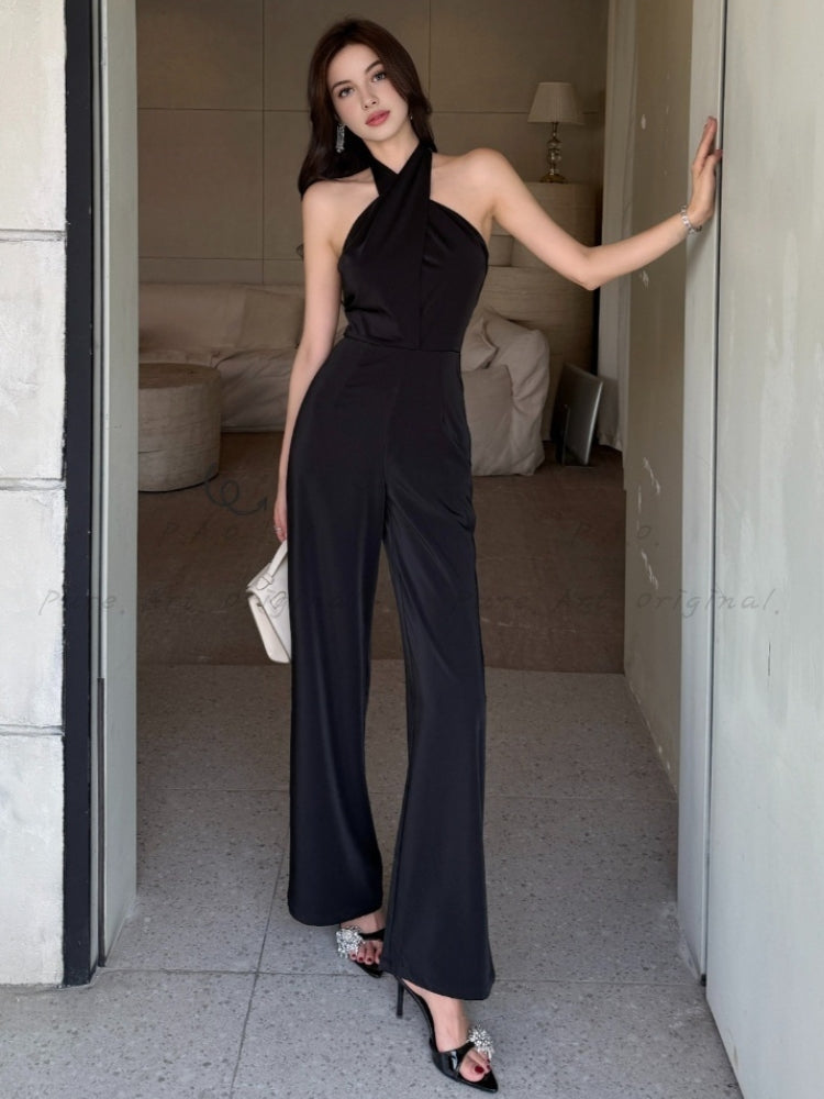 Drape Noir Jumpsuit