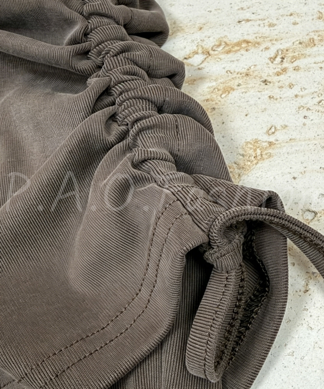 Ruched Waist Tee & Flare Pants Set[Available Now]