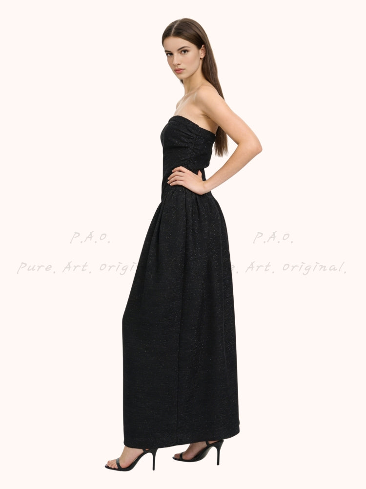 Holiday Noir Midi Dress