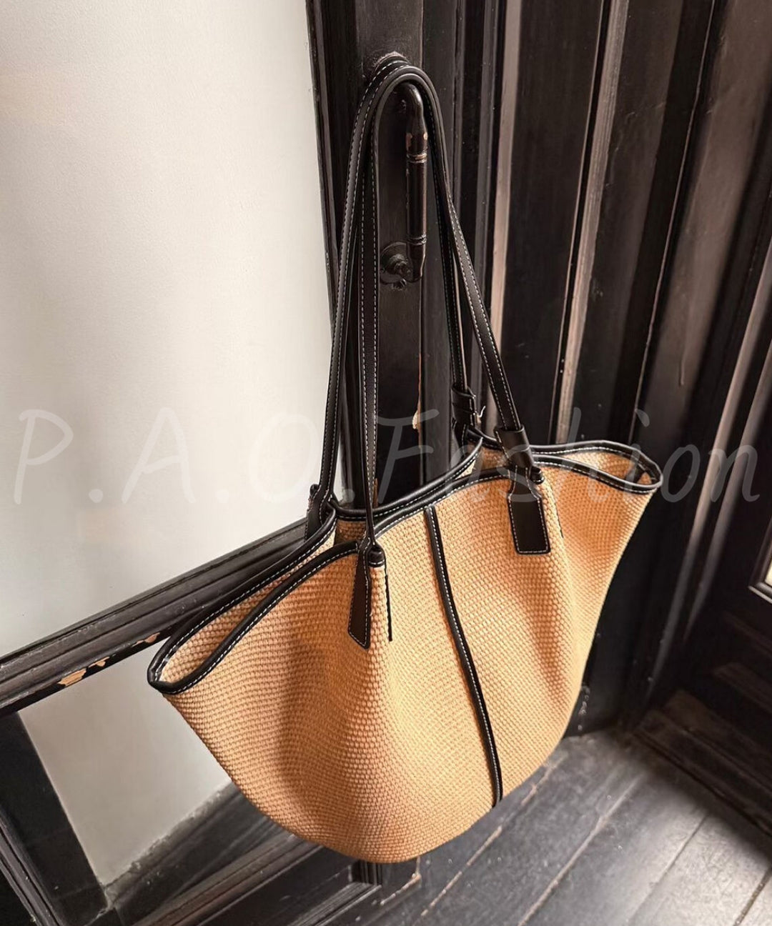 Raffia Woven Large Capacity Tote Bag