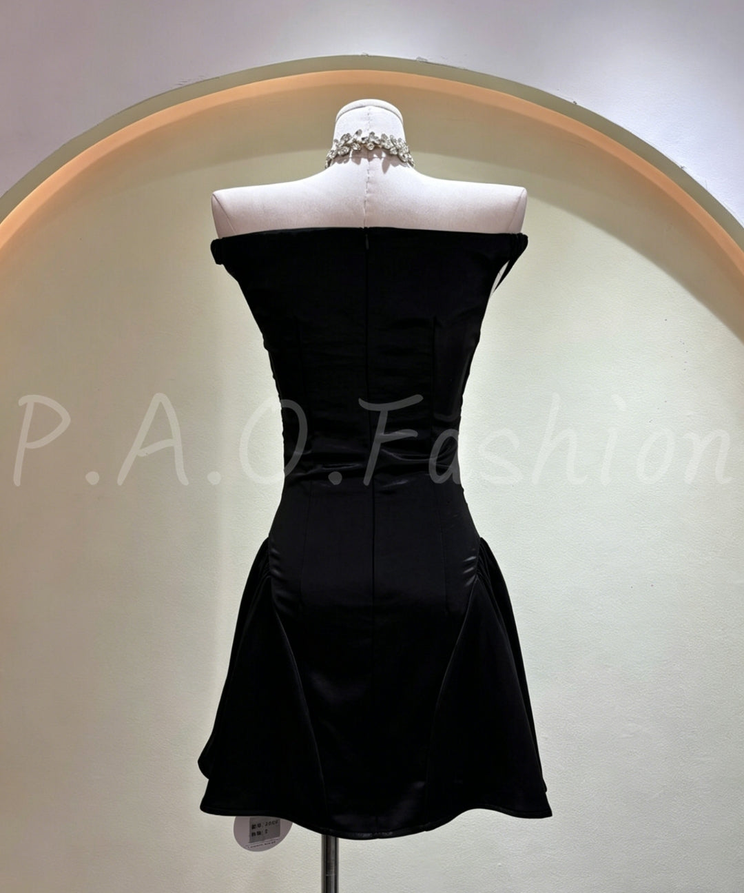 Satin One-Shoulder A-Line Dress[Available Now]