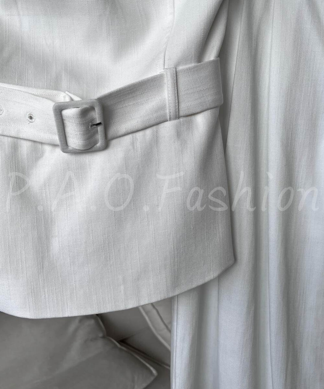 Strapless Belted Wide-Leg Pants Set[Available Now]