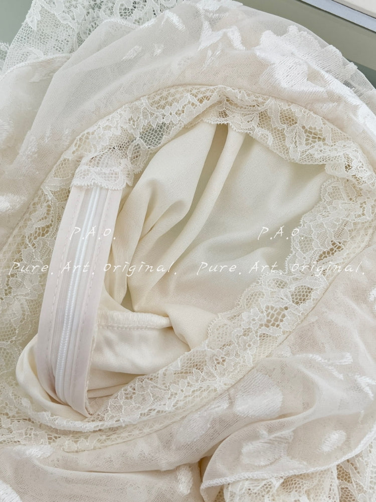 AVERY LACE-UP V-NECK MAXI DRESS