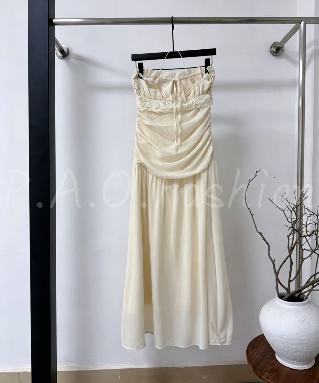 Lace Trim Slip Maxi Dress[Available Now]