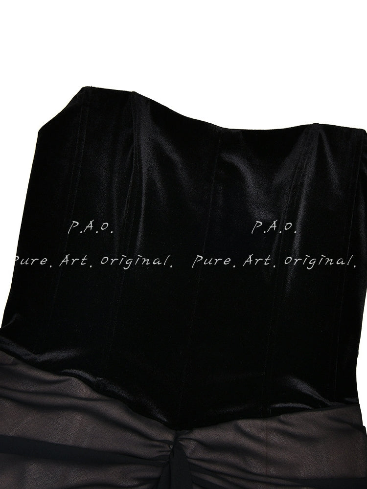 Noir Blush Mini Dress