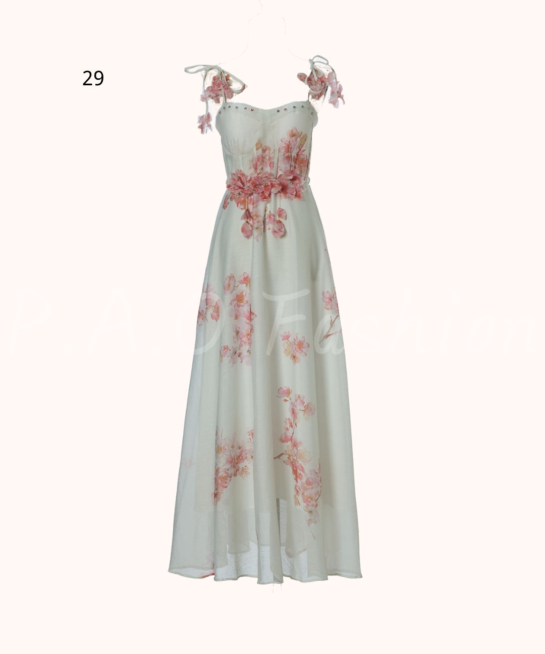 Floral Print Strap Maxi Dress[Available Now]