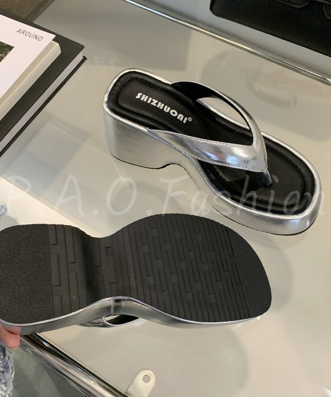 Elevated Platform Thong Sandals