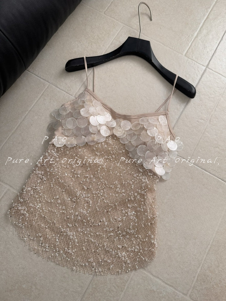 Sequin Embellished Two-Piece Set