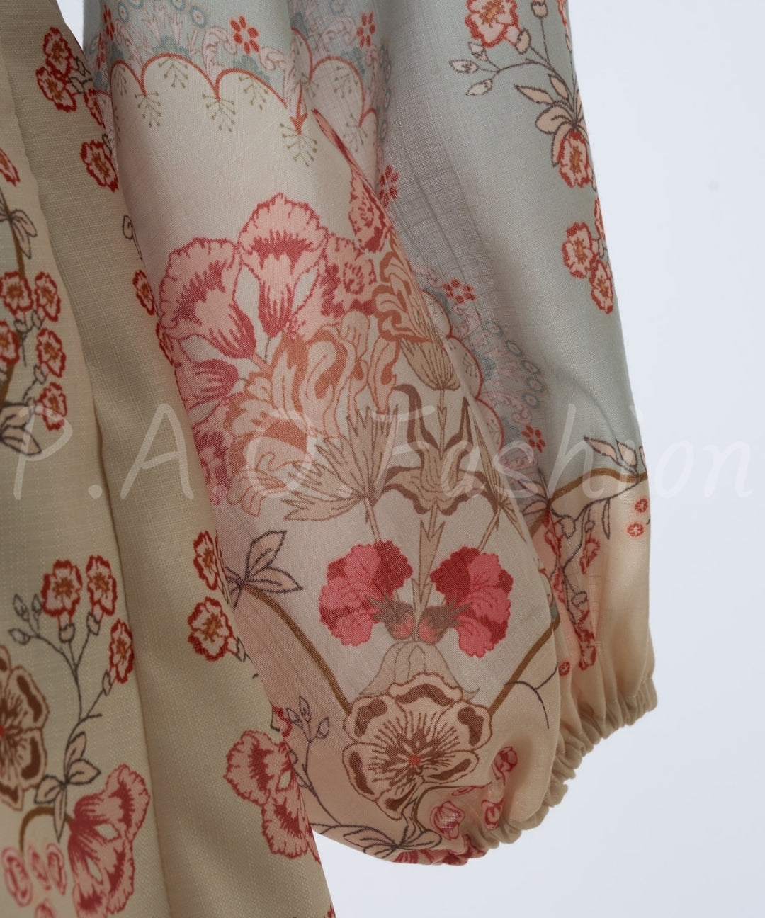 Vintage Floral High Neck Shirt & Shorts Set[Available Now]