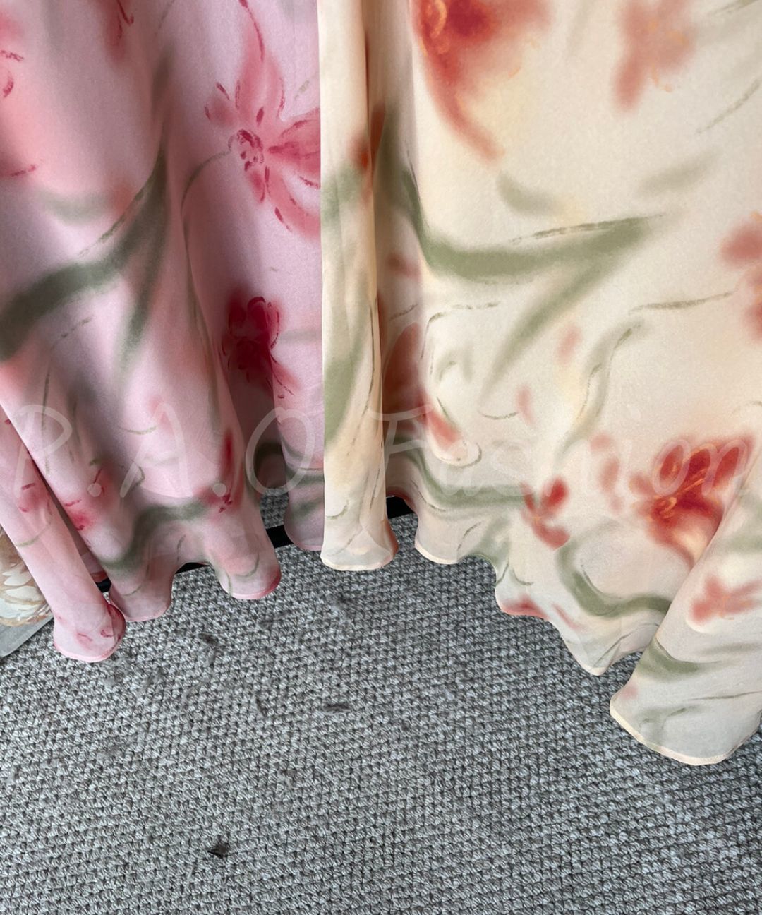 Floral Ruffle Mermaid Maxi Dress