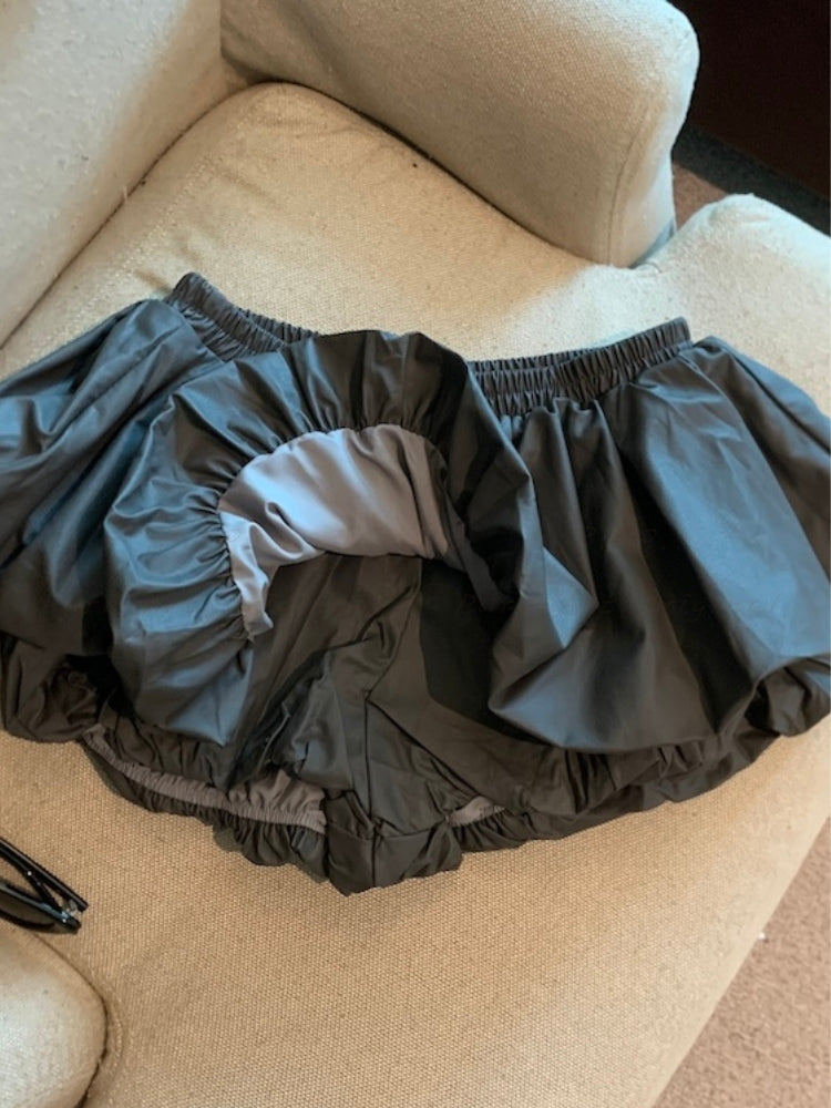 PU Leather Mini Skort