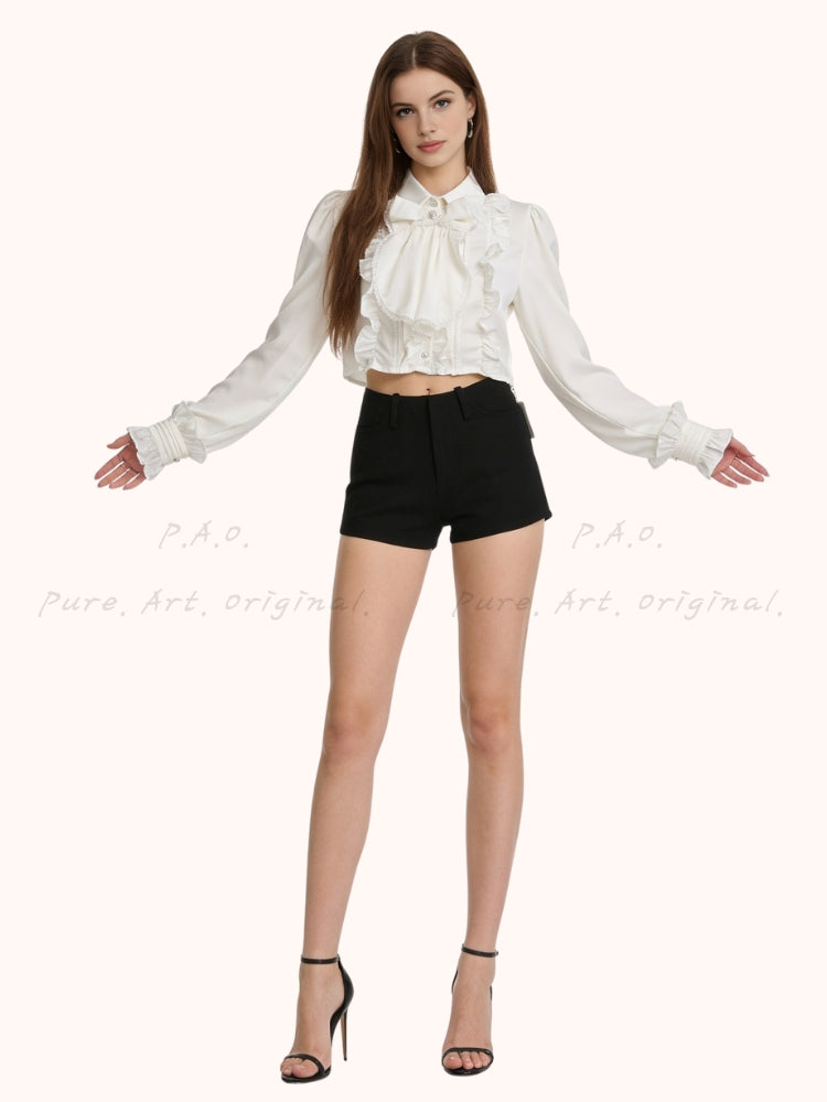 ELISE BOW BLOUSE