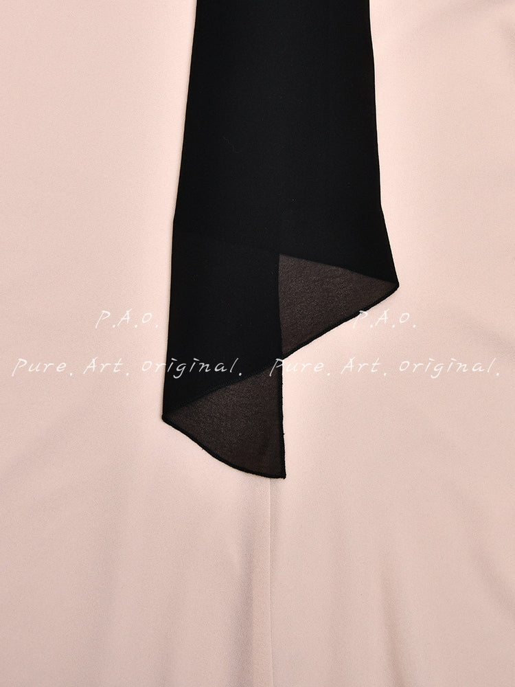 Noir Blush Mini Dress