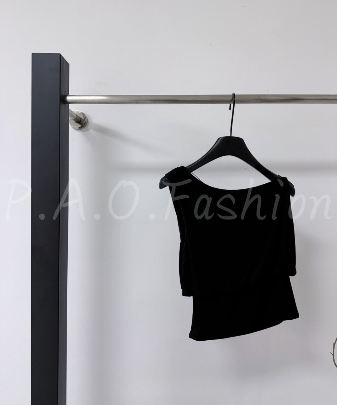 Asymmetric Cowl-Neck Tank Top