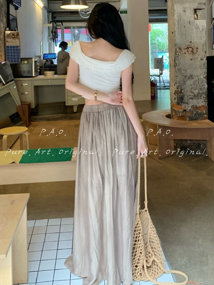 2-Way Off-Shoulder Twist Crop Top