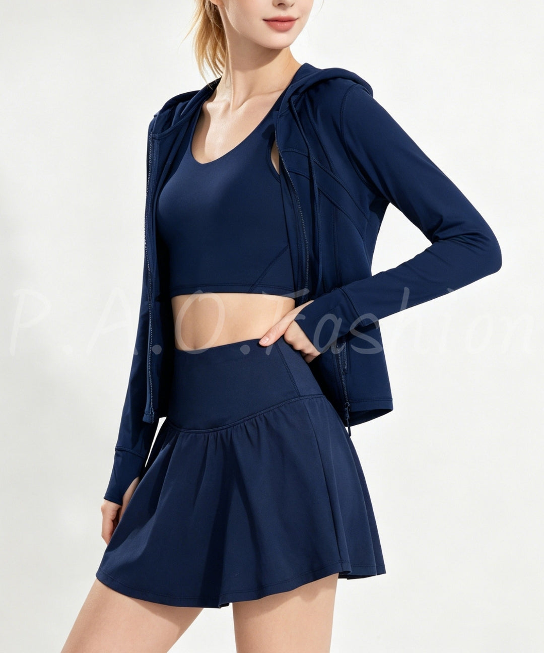 Hooded Tenniscore Active 3-Piece Set[Available Now]