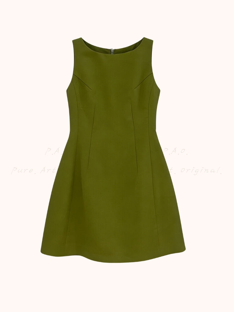 Paris Muse – Sleeveless A-Line Dress