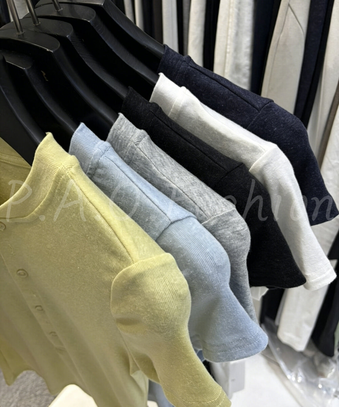 Lyocell Linen Blend Henley T-Shirt