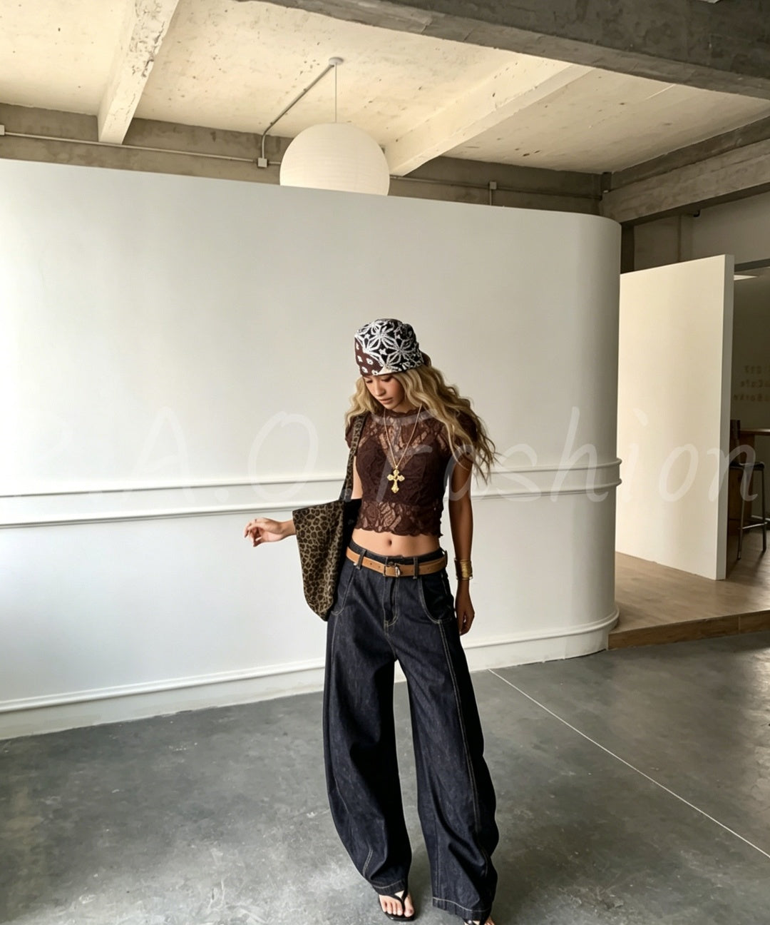 Ruched Lace Crop Top