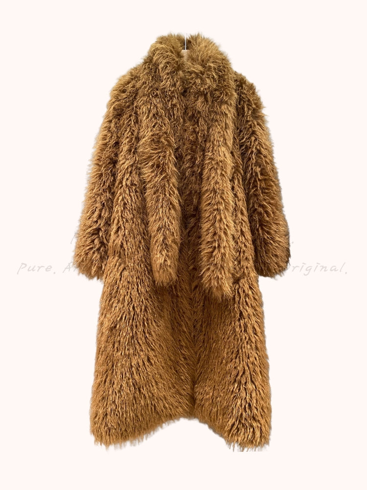 Tuscany Reverie – Eco Faux Fur Coat