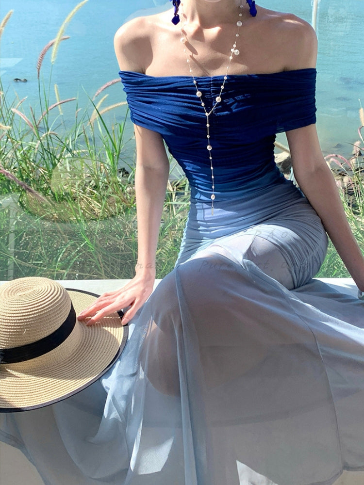 NARA STRAPLESS DRESS