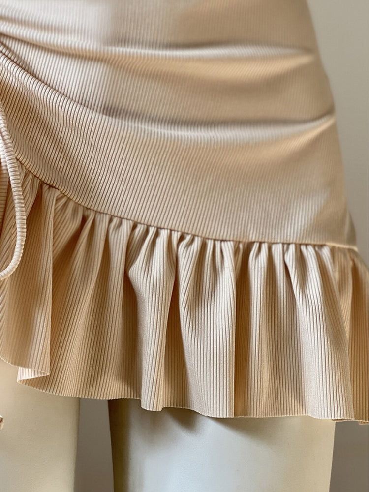 Strapless Bandeau One-Piece Swimsuit