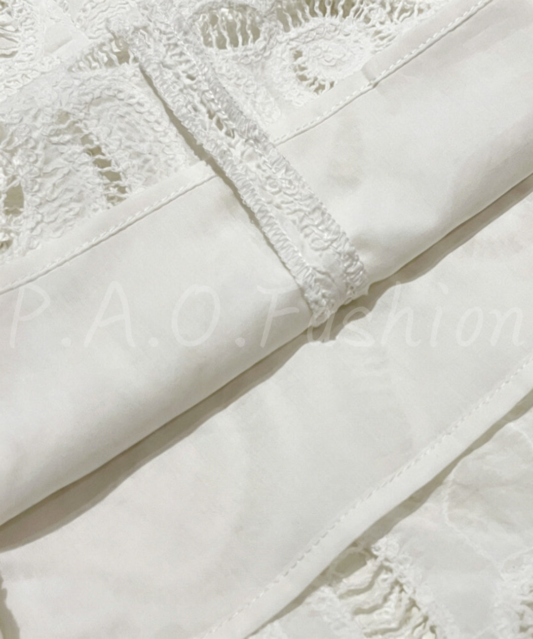 Cotton Eyelet Embroidered High-Waisted Maxi Skirt[Available Now]