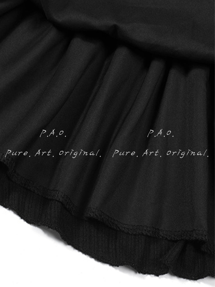Noir Rosette Dress