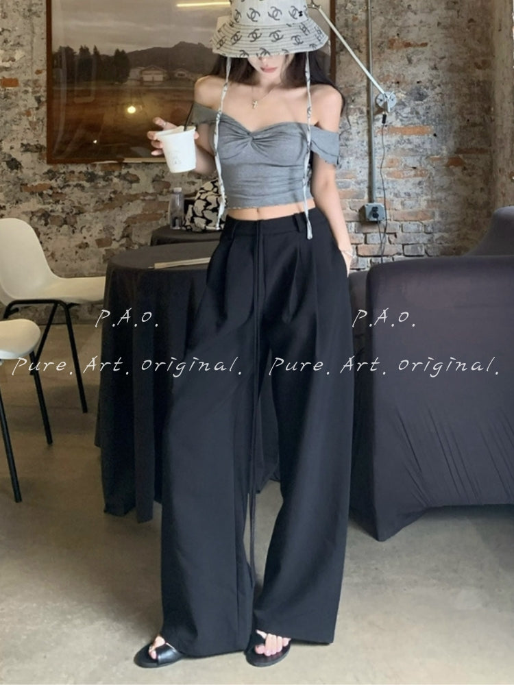 2-Way Off-Shoulder Twist Crop Top