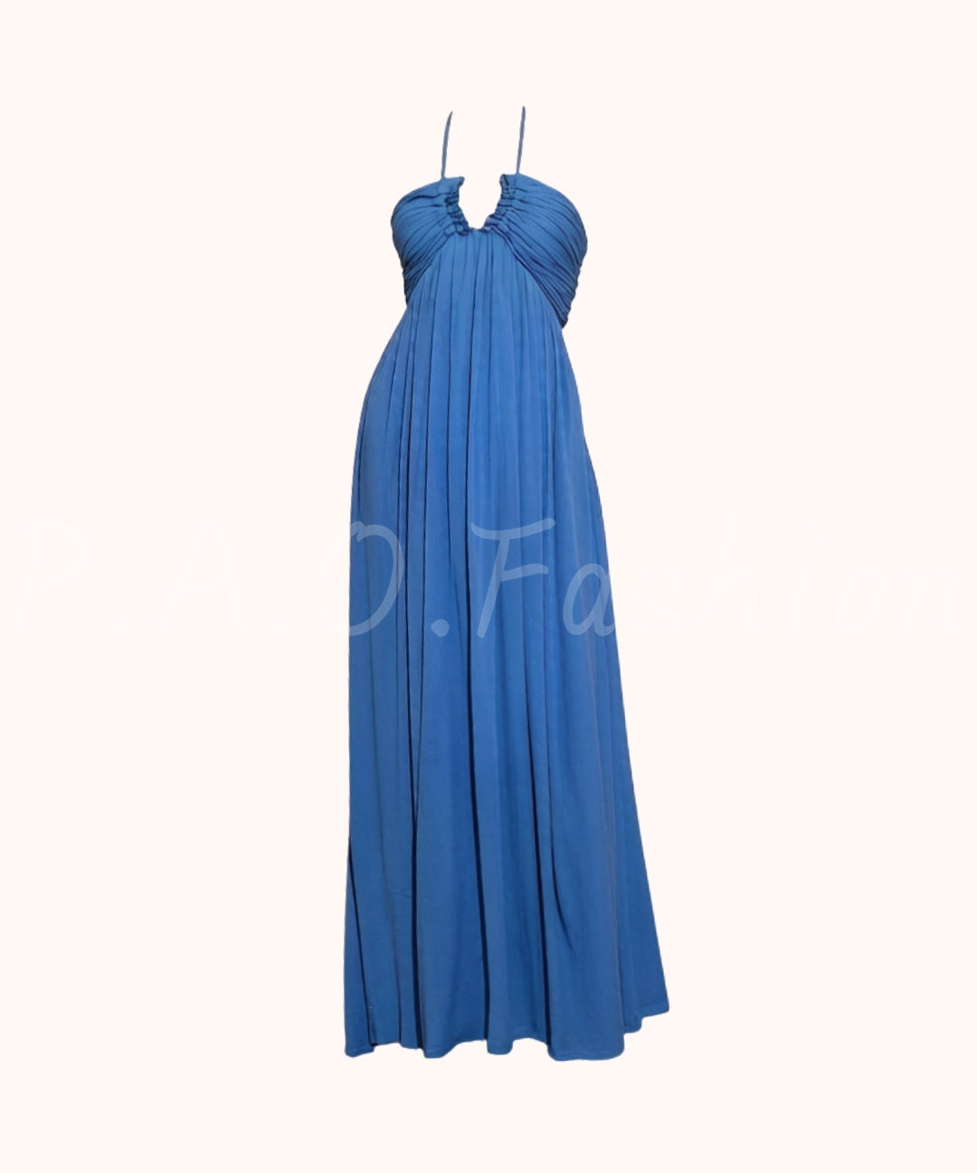 Halter Open-Back Vacation Maxi Dress[Available Now]