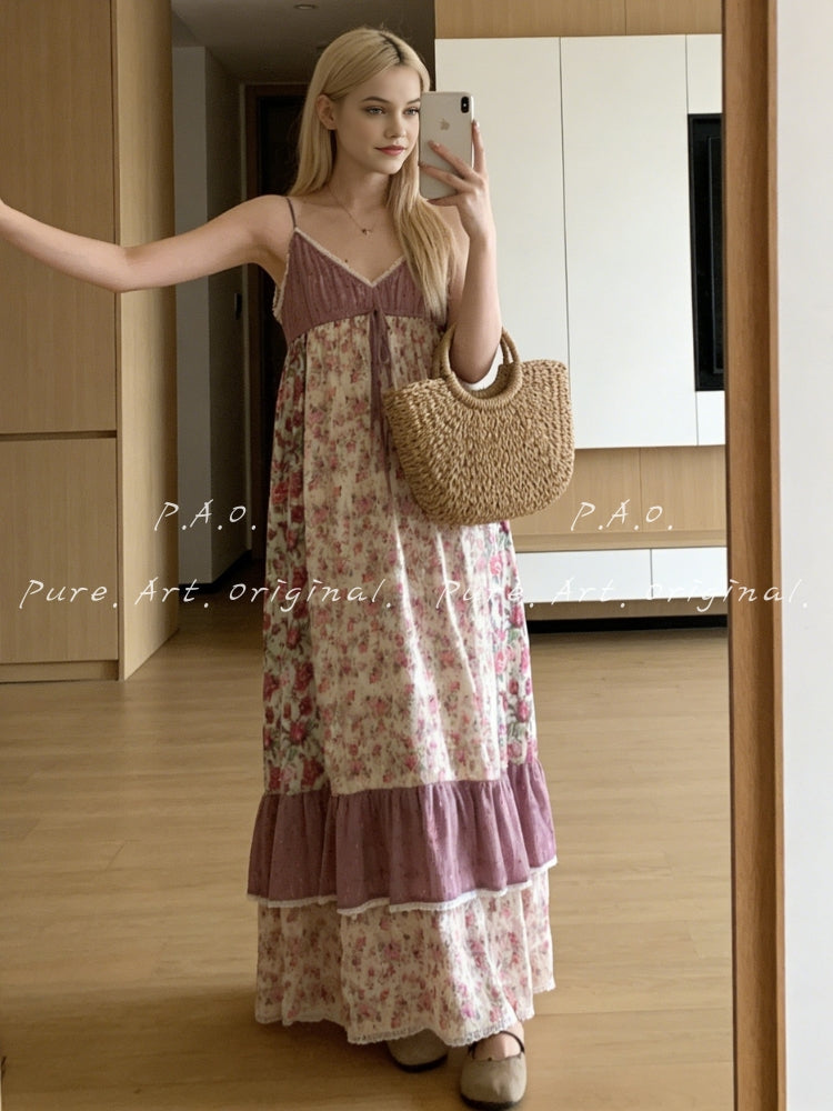 LUNARA RUFFLED MAXI DRESS
